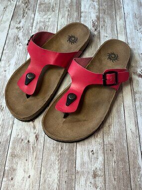 Sole Del Sol Red Sandals size 7-8